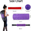 5 in 1 Foam Roller Set, Trigger Point Foam Roller Patented, Massage Stick, Massage Ball, Resistance Band for Deep Muscle Massage Pilates Yoga, Fitness Exercise for Whole Body
