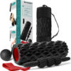 5 in 1 Foam Roller Set, Trigger Point Foam Roller Patented, Massage Stick, Massage Ball, Resistance Band for Deep Muscle Massage Pilates Yoga, Fitness Exercise for Whole Body