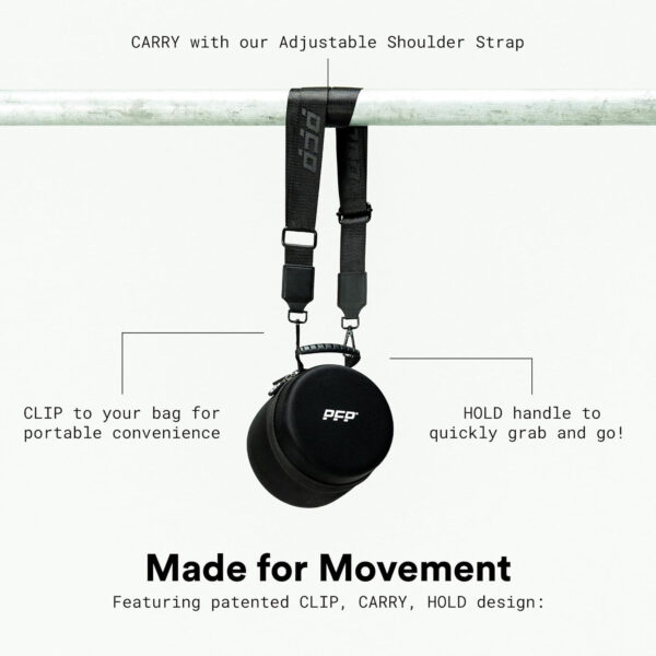689357da796ab175c218af1600c1a2b6b77c1a9cb1c55c75f71c5.jpg Mobility Pack, 6-Piece Workout Set - at Home & On-The-Go Exercise Recovery Tools - Foam Roller, Extended Performance & Mini Resistance Band, Massage Tool & Carry Case with Clip