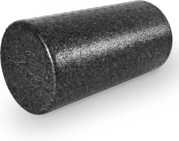 6893581ad4a8b31c1a0a8e2f3bf280a81e0bf56d4bdce08c8e430.jpg ProsourceFit High Density Foam Rollers 12 - inches long, Firm Full Body Athletic Massage Tool for Back Stretching, Yoga, Pilates, Post Workout Muscle Recuperation, Black