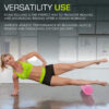 6893582714644e1fd0abf0afde0981b2476f95fc1cc82d0dccdf5.jpg ProsourceFit High Density Foam Rollers 12 - inches long, Firm Full Body Athletic Massage Tool for Back Stretching, Yoga, Pilates, Post Workout Muscle Recuperation, Black