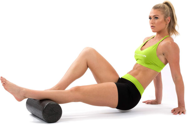 6893582bd188f62702863150ed1ce020d116f87be519e008b8cf6.jpg ProsourceFit High Density Foam Rollers 12 - inches long, Firm Full Body Athletic Massage Tool for Back Stretching, Yoga, Pilates, Post Workout Muscle Recuperation, Black