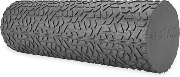 6893584ad6ce5ef7d71fa1ed0f2f0b35ddb5e2da23fd757f13883.jpg Gaiam Restore Compact Textured Foam Roller for Muscle Repair and Exercise – 12”L X 4" Diameter Massager Roller – Ideal for Improved Circulation and Easing Muscle Tension