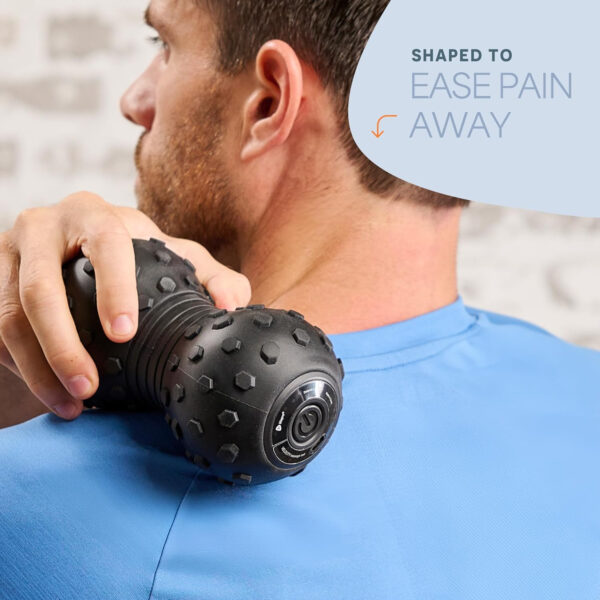 6893589b867abc0e0188ac3a670ef39399ce785a1fb73249fcdf6.jpg Lifepro 4-Speed Vibrating Massage Ball - Peanut Massager and Vibrating Foam Roller for Fitness, Mobility, and Relaxation - Compact and Portable Design