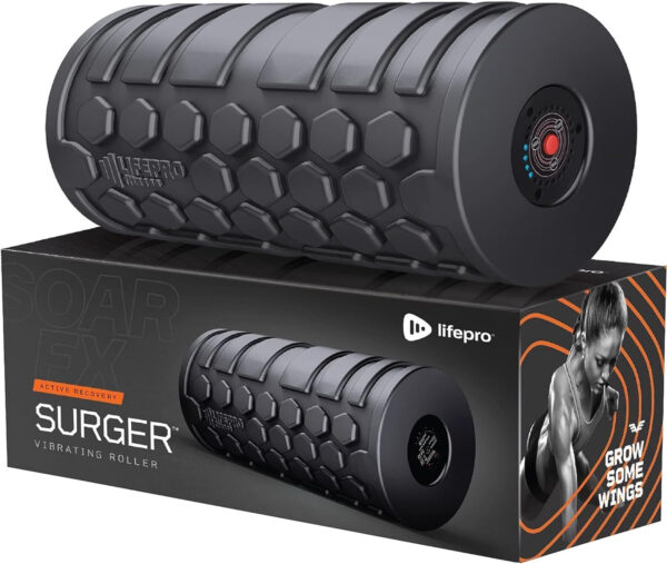 6893589c82116733e090216af8c924f234f9527452ab8754c2dee.jpg Lifepro 4-Speed Vibrating Massage Ball - Peanut Massager and Vibrating Foam Roller for Fitness, Mobility, and Relaxation - Compact and Portable Design