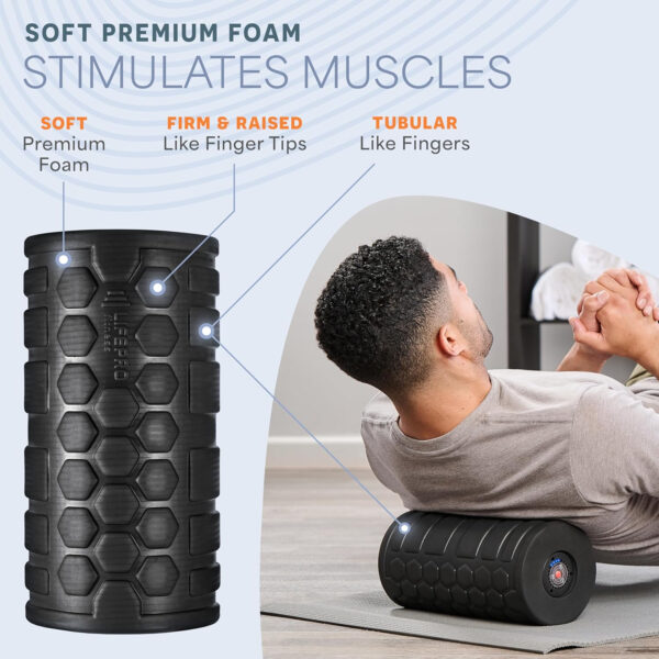 6893589e8a7e46d0caf2733474d36f0a306840e51072a51f69c9e.jpg Lifepro 4-Speed Vibrating Massage Ball - Peanut Massager and Vibrating Foam Roller for Fitness, Mobility, and Relaxation - Compact and Portable Design