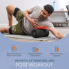 689358a0d9042fbb9c709f463ee079f64bfee29fca5a36db406b7.jpg Lifepro 4-Speed Vibrating Massage Ball - Peanut Massager and Vibrating Foam Roller for Fitness, Mobility, and Relaxation - Compact and Portable Design