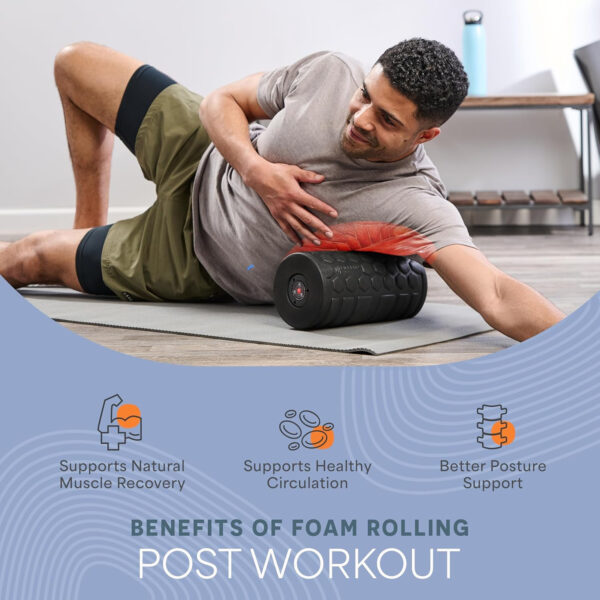 689358a0d9042fbb9c709f463ee079f64bfee29fca5a36db406b7.jpg Lifepro 4-Speed Vibrating Massage Ball - Peanut Massager and Vibrating Foam Roller for Fitness, Mobility, and Relaxation - Compact and Portable Design