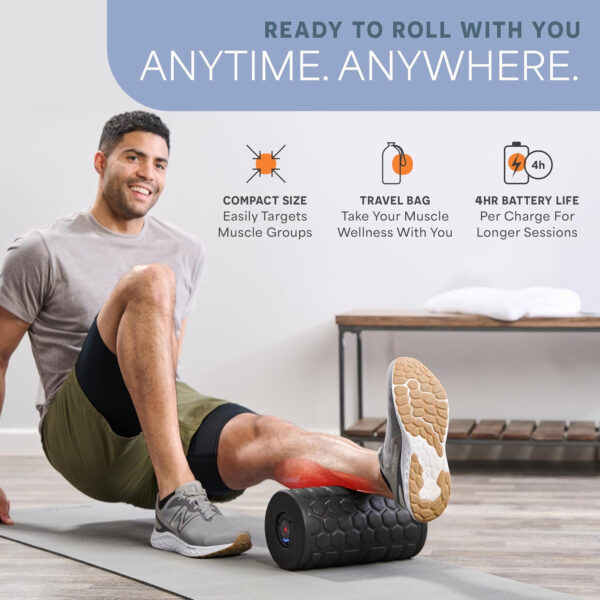 689358a1e51036e5eb6ffecdc7add492f69e260362f095d780a3f.jpg Lifepro 4-Speed Vibrating Massage Ball - Peanut Massager and Vibrating Foam Roller for Fitness, Mobility, and Relaxation - Compact and Portable Design