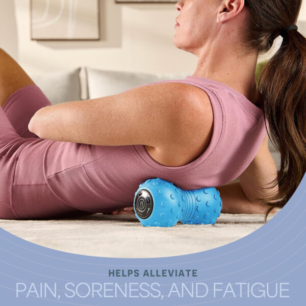 689358a533e731451e9ab0f608a35edf1907abbf42d292b8ed5c8.jpg Lifepro 4-Speed Vibrating Massage Ball - Peanut Massager and Vibrating Foam Roller for Fitness, Mobility, and Relaxation - Compact and Portable Design