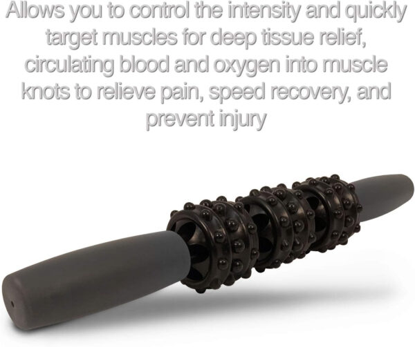 689358e3c1ab63585627d71bd7ef2fddce9e477ef1e6309676302.jpg 321 STRONG 5 in 1 Foam Roller Set with Hollow Core Deep Tissue Massager, Muscle Roller Stick, Stretching Strap, Spikey Plantar Fasciitis Ball, and Carry Bag, with 4K eBook