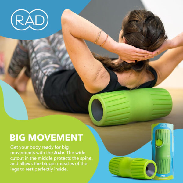 689359491cc41689ee07d3a36521961537e9e2129f25d40b3c20a.jpg RAD Axle – Extra Firm High-Density Exercise Foam Roller – Deep Tissue Myofascial Release for Back, HIPS, Legs & Shoulders – Muscle Recovery Tool for Stretching & Mobility
