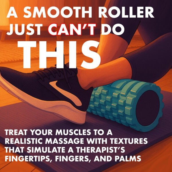 321 STRONG Foam Roller - Medium Density Deep Tissue Massager for Muscle Massage and Myofascial Trigger Point Release, with 4K eBook