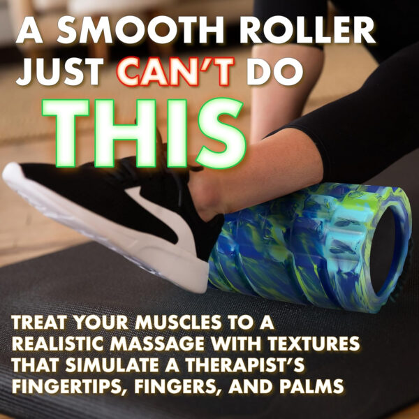 321 STRONG Foam Roller - Medium Density Deep Tissue Massager for Muscle Massage and Myofascial Trigger Point Release, with 4K eBook