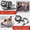 68935d33ade073d5b19d2e18ca5b9342347608976f5bc9dd12ba3.jpg Ab Rollers Wheel Kit, Exercise Wheel Core Strength Training Abdominal Roller Set with Push Up Bars, Resistance Bands, Knee Mat Home Gym Fitness Equipment for Abs Workout