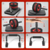 68935d3de67685593d9911f6463751dbe27dcc2bf6673263da08e.jpg Ab Rollers Wheel Kit, Exercise Wheel Core Strength Training Abdominal Roller Set with Push Up Bars, Resistance Bands, Knee Mat Home Gym Fitness Equipment for Abs Workout