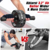 Ab Roller Wheel, Abs Workout Equipment for Abdominal & Core Strength Training, Home Gym Exercise Wheels for Men Women, with Knee Pad Accessories