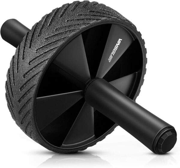 Vinsguir Ab Roller Wheel - Ab Workout Equipment for Difficult Abdominal & Core Strength Training, Home Gym Fitness Equipment, Exercise Wheel for Men Women (Black)