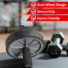 68935ed34fab7fff43532bbc2a1adae5ec0450d7fe99f9d187b8b.jpg Core Fitness Wheel - Ab Roller Wheel for Core Workout, Abdominal Strength Training - Abs Workout Equipment with Easy-Glide Wheel & Padded Handles - Home Gym Exercise Wheels for Men Women