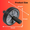 68935ed58d88c12b7f1c047d8bb06b5b95b12c91501610da20ace.jpg Core Fitness Wheel - Ab Roller Wheel for Core Workout, Abdominal Strength Training - Abs Workout Equipment with Easy-Glide Wheel & Padded Handles - Home Gym Exercise Wheels for Men Women