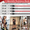 68935f20cc97ea92977c81f1c69265759d715a6be256ccef7f40b.jpg Push Up Board for Home Gym with Exercise Accessories Resistance Bands & Ab Roller Wheel & Pilates Bars - Portable Gym with Foldable Pushup Board - Exercise Equipment for Upper Body Workout, Gift for Women & Men