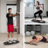 68935f24352e213bf4e64968c4aefb0772bd1aa4471ce4018e656.jpg Push Up Board for Home Gym with Exercise Accessories Resistance Bands & Ab Roller Wheel & Pilates Bars - Portable Gym with Foldable Pushup Board - Exercise Equipment for Upper Body Workout, Gift for Women & Men