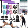 68935f3fd2cd66775b1e28b986d73dc8d58e4b605b3eaf47f222b.jpg Pilates Bar Kit with Resistance Bands, Multifunctinal Exercise Bar with Ab Roller for Pilates/Abs/Weight Loss, Portable Home Gym Pilates bar kit for Full Body Training Women