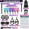 68935f465438688f4cf02616473595579fea2d90f54ebd3ff8576.jpg Pilates Bar Kit with Resistance Bands, Multifunctinal Exercise Bar with Ab Roller for Pilates/Abs/Weight Loss, Portable Home Gym Pilates bar kit for Full Body Training Women