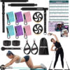 68935f48a36fc87fbe833bd525636ddc0051f3f154fa3c43a8062.jpg Pilates Bar Kit with Resistance Bands, Multifunctinal Exercise Bar with Ab Roller for Pilates/Abs/Weight Loss, Portable Home Gym Pilates bar kit for Full Body Training Women