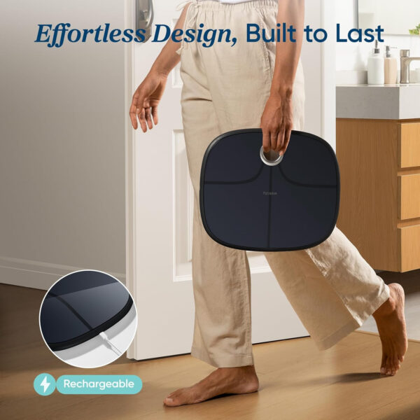 Etekcity Smart Scale for Body Weight FSA HSA Store Eligible, Bathroom Digital Weighing Scale with BMI, Body Fat, Muscle Mass, Accurate Bluetooth Home User Health Equipment Sync Apps