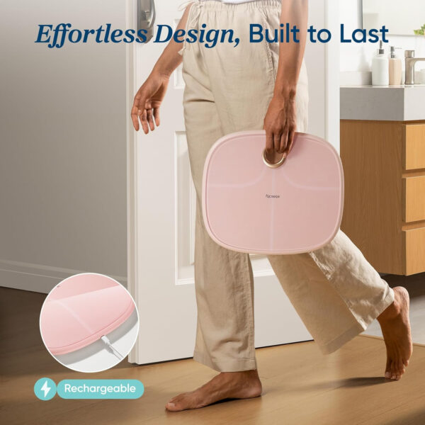 Etekcity Smart Scale for Body Weight FSA HSA Store Eligible, Bathroom Digital Weighing Scale with BMI, Body Fat, Muscle Mass, Accurate Bluetooth Home User Health Equipment Sync Apps