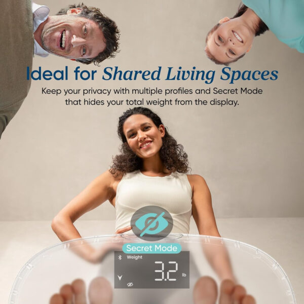 Etekcity Smart Scale for Body Weight FSA HSA Store Eligible, Bathroom Digital Weighing Scale with BMI, Body Fat, Muscle Mass, Accurate Bluetooth Home User Health Equipment Sync Apps