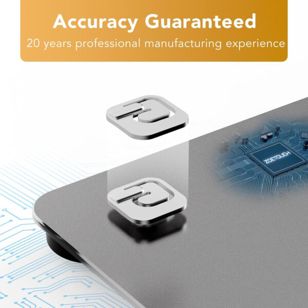 Smart Bathroom Scale for Body Weight, Digital Weighing Scale with BMI, Body Fat, Muscle Mass, Bluetooth Machine for People, Work with App, 14 Body Composition Analyzer