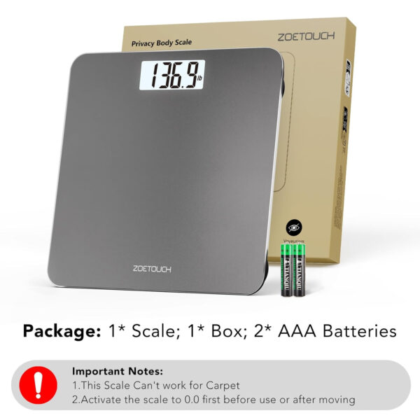 Smart Bathroom Scale for Body Weight, Digital Weighing Scale with BMI, Body Fat, Muscle Mass, Bluetooth Machine for People, Work with App, 14 Body Composition Analyzer