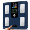 GE Scale for Body Weight Smart: Digital Bathroom Body Fat Scales 500lbs for BMI Muscle Bluetooth Smart Weight Monitor 11.8" Large Platform Weighing Machine Health Analyzer with App Dark Blue