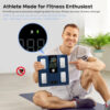 GE Scale for Body Weight Smart: Digital Bathroom Body Fat Scales 500lbs for BMI Muscle Bluetooth Smart Weight Monitor 11.8" Large Platform Weighing Machine Health Analyzer with App Dark Blue