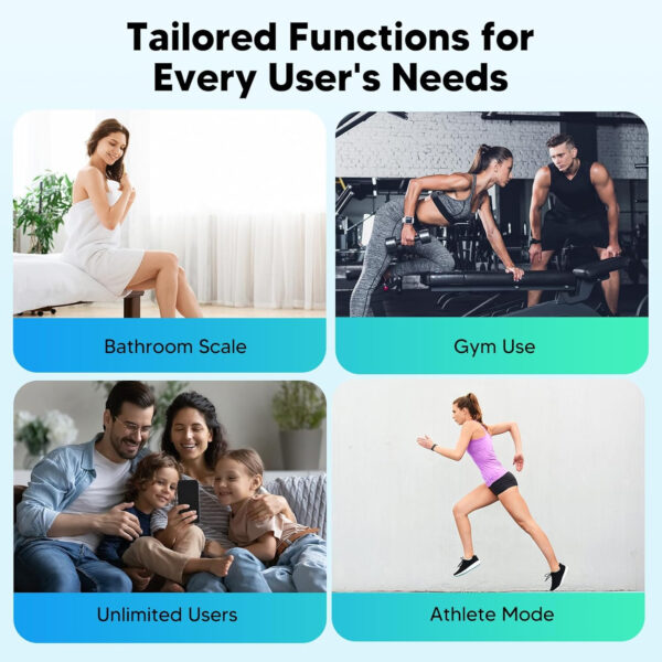 689362e696c2076bea6007952d46a34332868b3bc20f557464072.jpg Arboleaf Smart Scale with BMI, Body Fat, Muscle Mass, 14 Composition Metrics, Large LED Display, Digital Bathroom Scale for Weight, Accurate Weighing Machine, App Sync, 500lbs, 11.8"