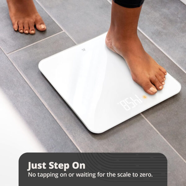 68936381c22d96af55a0be4cfdbd9da60e13b97ae7c28aee8457b.jpg Greater Goods Smart Weight Scale – Digital Bathroom Scale with BMI, Body Fat & Muscle Mass, Bluetooth and Wi-Fi Sync with Weight Gurus App, Large Display, 440lb Capacity