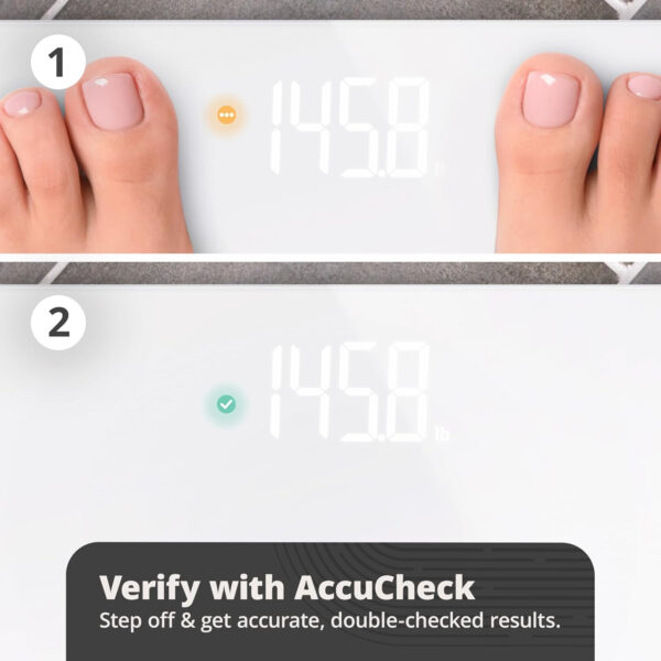 68936384396f22514a325479ffdf4329fb47387ba8a6dae0c2628.jpg Greater Goods Smart Weight Scale – Digital Bathroom Scale with BMI, Body Fat & Muscle Mass, Bluetooth and Wi-Fi Sync with Weight Gurus App, Large Display, 440lb Capacity