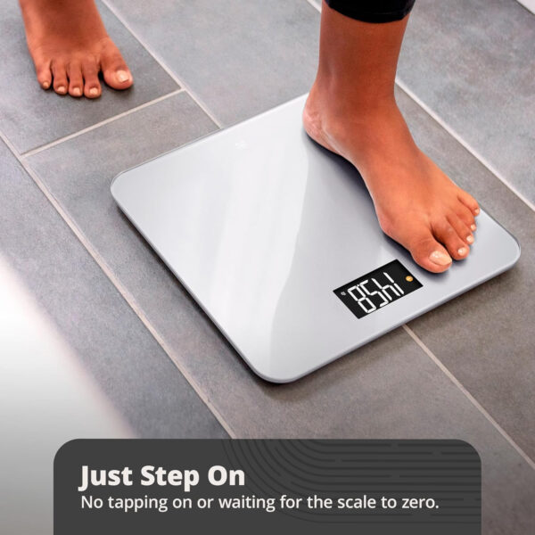 6893638b0a459761740e3a569a3d80d7cd1a5bd51dd994e6020e8.jpg Greater Goods Smart Weight Scale – Digital Bathroom Scale with BMI, Body Fat & Muscle Mass, Bluetooth and Wi-Fi Sync with Weight Gurus App, Large Display, 440lb Capacity