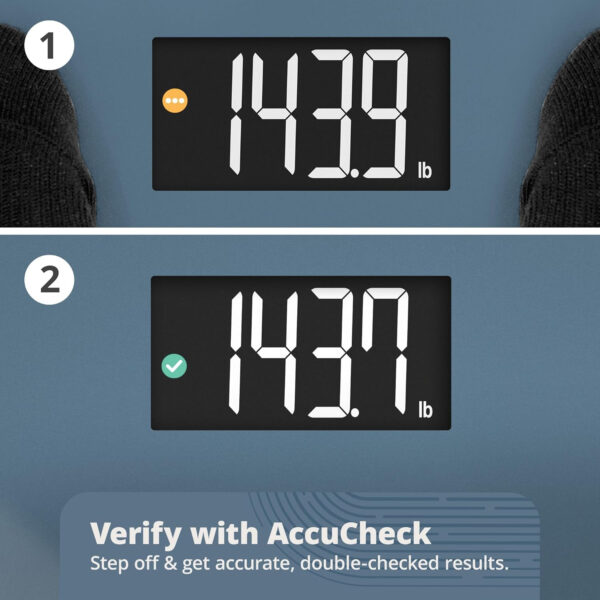 689363947030bb51e4c67ed17c34326214d8c86fa1e6879989d7a.jpg Greater Goods Smart Weight Scale – Digital Bathroom Scale with BMI, Body Fat & Muscle Mass, Bluetooth and Wi-Fi Sync with Weight Gurus App, Large Display, 440lb Capacity
