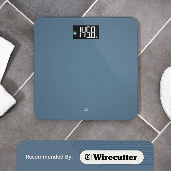 689363958106d444aa0e3392484dccdb0e613fc1ff5d84bd6c239.jpg Greater Goods Smart Weight Scale – Digital Bathroom Scale with BMI, Body Fat & Muscle Mass, Bluetooth and Wi-Fi Sync with Weight Gurus App, Large Display, 440lb Capacity