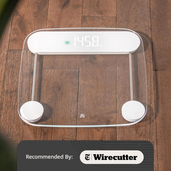 689363a77bb681895354a35cb76eb4264380ec29b7d1721574286.jpg Greater Goods Smart Weight Scale – Digital Bathroom Scale with BMI, Body Fat & Muscle Mass, Bluetooth and Wi-Fi Sync with Weight Gurus App, Large Display, 440lb Capacity
