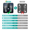 ABLEGRID Body Fat Scale,Digital Smart Bathroom Scale for Body Weight, Large Color Display Screen, 16 Body Composition Metrics BMI, Water Weigh, Heart Rate, Baby Mode, 400lb, Rechargeable