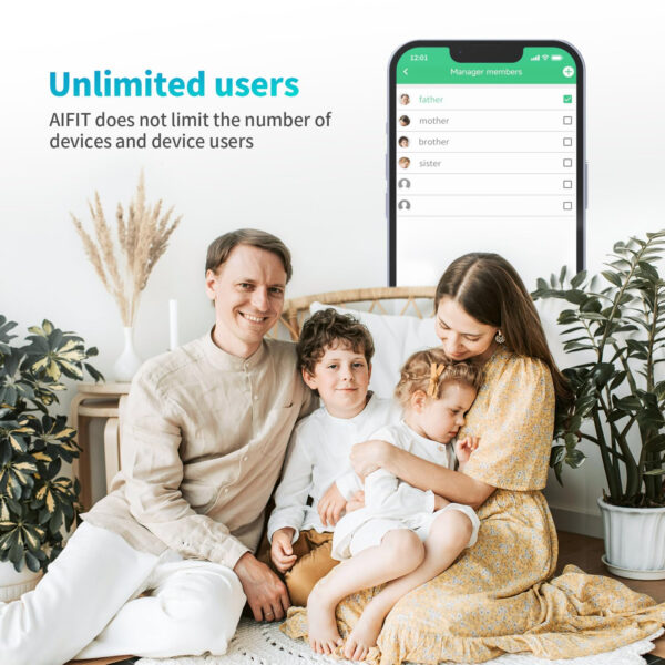 6893645b37848f3f96e629f8b8913b99834232f5a67fa1ddd8bb2.jpg NLV Smart Scale for Body Weight, Digital Bathroom Scale LED Display, BMI, Body Fat, Muscle Mass 18 Body Composition Monitor Health Analyzer Sync Apps, High Accuracy, Save Space, 396lbs (Blue)