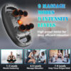 6 Head Massage Gun Deep Tissue with 9 Levels & 9 Modes, Electric Massager Tool for Legs, Arms, Waist, Back, Buttocks - Full Body Muscle Pain Relief, Ideal Gifts for Women, Men, Mom, and Dad