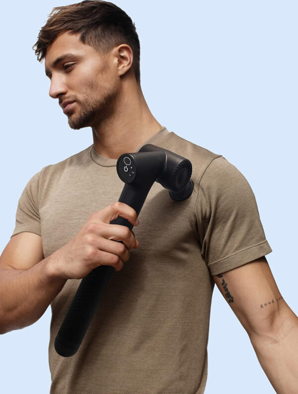 R2 PRO+ Massage Gun - Powerful High Intensity Articulating Deep Tissue Back Massager with Extension Handle and 6X Heads Including Heated Attachment