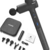 R2 PRO+ Massage Gun - Powerful High Intensity Articulating Deep Tissue Back Massager with Extension Handle and 6X Heads Including Heated Attachment