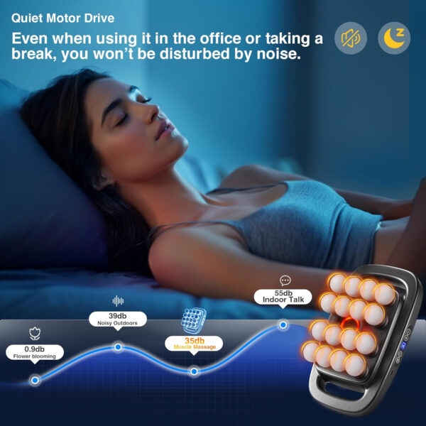 689365888e3bab43ef940a9c8d90a51cb3daa0d33a0b935ba7e75.jpg 16-Drive 8-Head Massage Gun Set, Deep Tissue Massage Gun Portable with 3 Modes & 30 Intensities, Red Light Therapy, Quiet Percussion Massager for Legs, Waist, Buttocks Muscles Pain Relief
