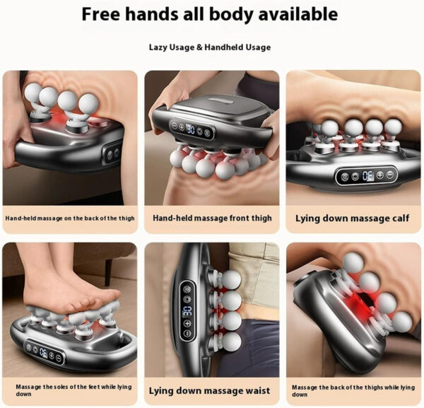 689365c9db519e2213721eba2653c196c1a8642158c2893ae7acb.jpg 16-Head Massage Gun Set with 30 Levels & 3 Modes, Massage Gun Deep Tissue Neck Massager with 16 Heads, for Deep Tissue, Back, Shoulders, Legs, Pain Relief